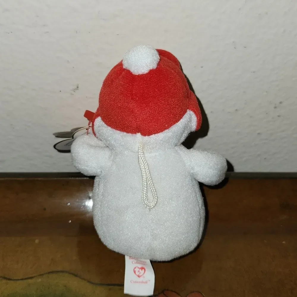 Ty Cottonball Christmas Baby Beanies Ornament RARE 4